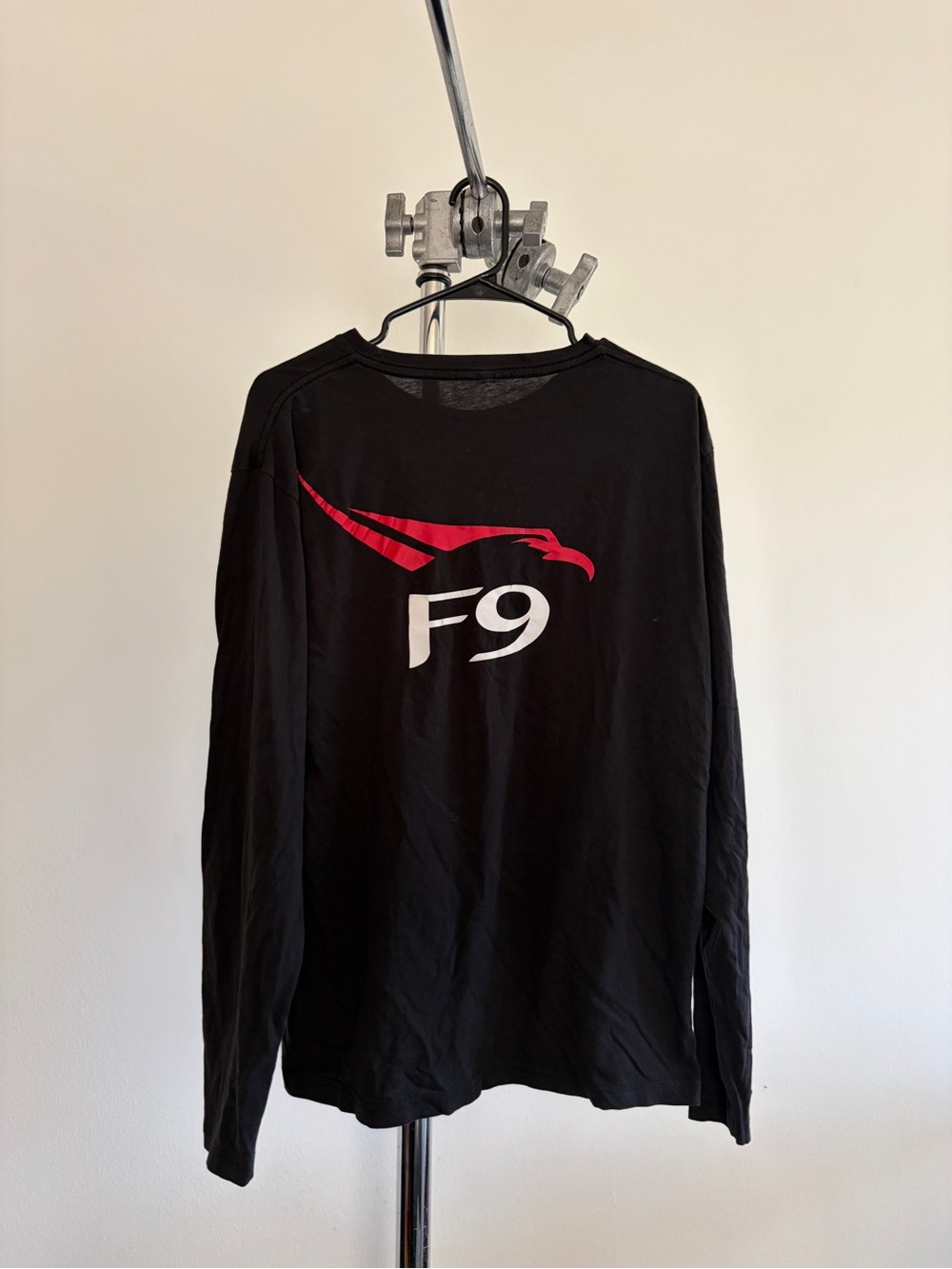 Space X Black Long Sleeve Graphic Tee